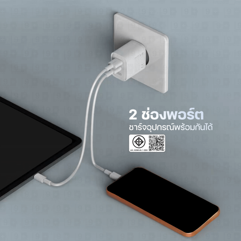 หัวชาร์จ ELOOP C31T สีเขียว ชาร์จเร็ว 30W PD QC 3.0