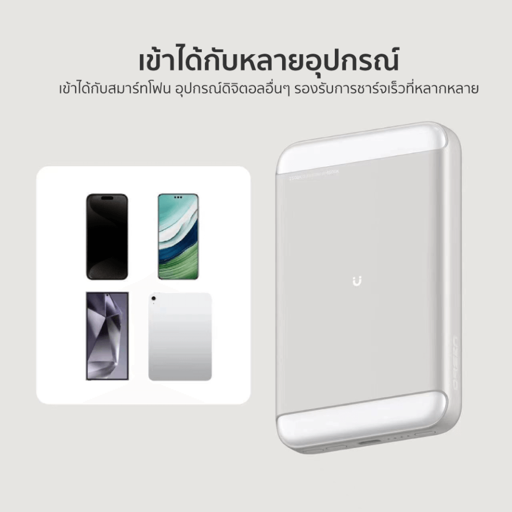 แบตสำรอง ORSEN BY ELOOP EW71 สีเบจ 8000MAH ชาร์จไร้สาย PD 20W_4