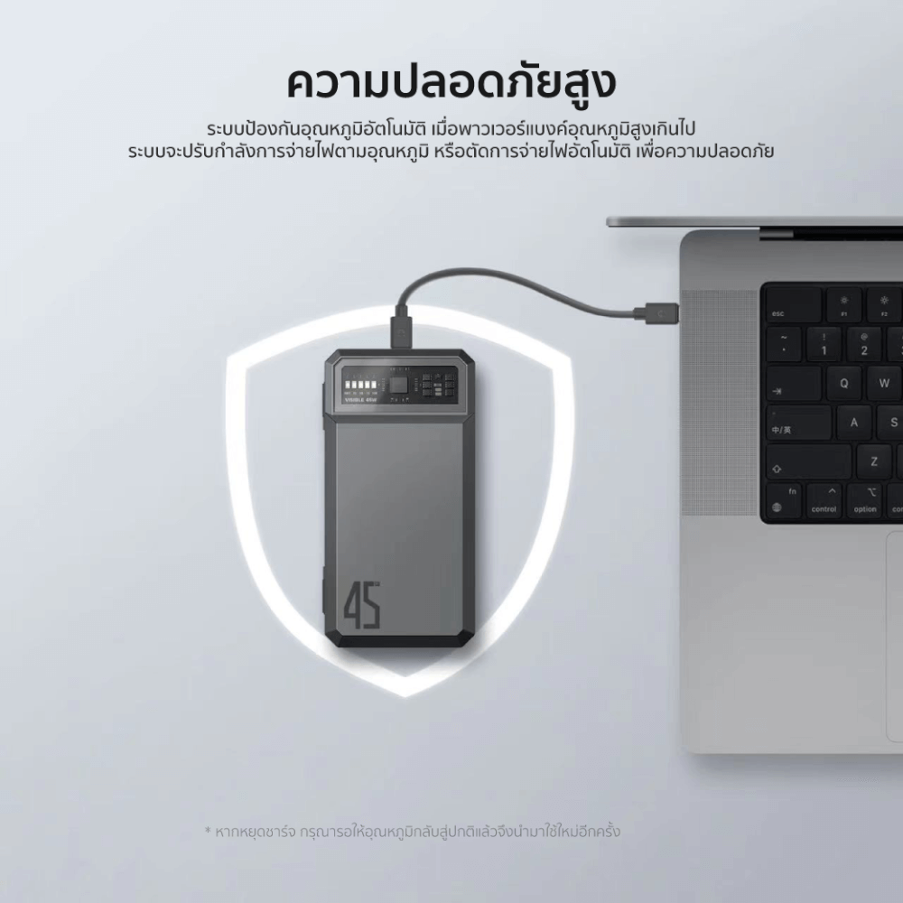 แบตสำรอง ORSEN BY ELOOP E59C สีเงิน 20000MAH 45W รองรับ QC3.0 PD PPS UFCS_5