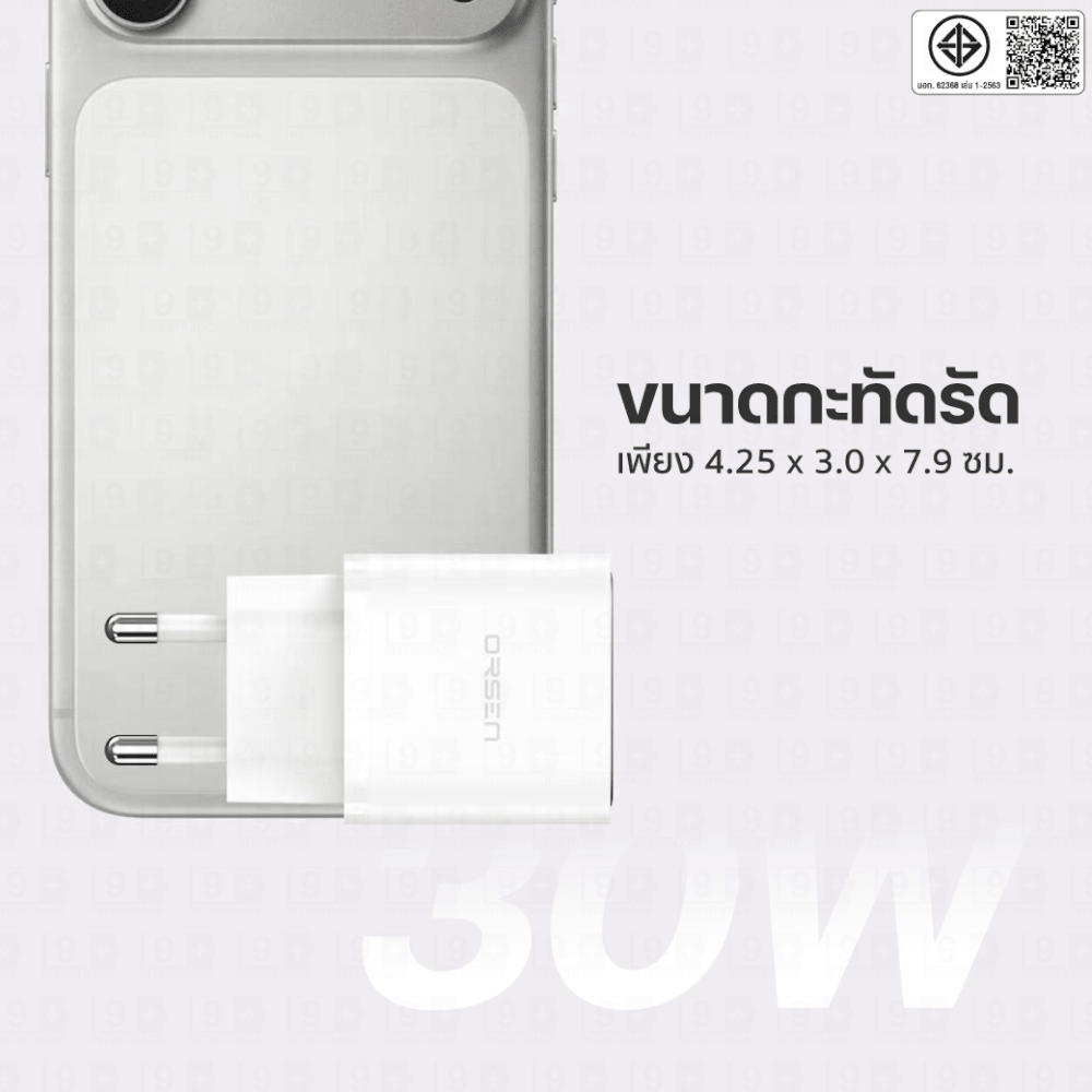 หัวชาร์จ ELOOP C31TC สีชมพู หัวชาร์จเร็ว และ สายชาร์จเร็ว PD 45W สำหรับ สมาร์ทโฟน ทุกรุ่น ANDROID PHONE