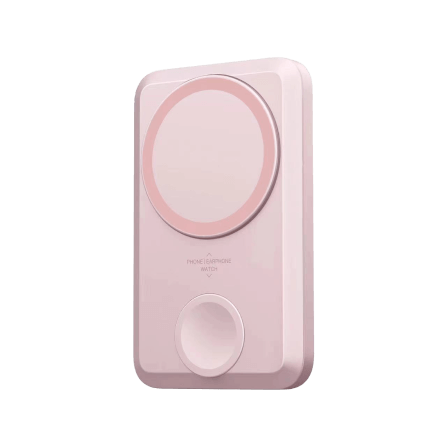 แบตสำรอง ORSEN BY ELOOP  EW31 สีชมพู 10000MAH ชาร์จไร้สาย แม่เหล็ก PD 20W POWERBANK MAGCHARGE MAGNETIC WIRELESS CHARGE พาเวอร์แบงค์ เพาเวอร์แบงค์ ชาร์จ APPEL WATCH และ หูฟังไร้สายได้_0