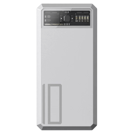 แบตสำรอง ORSEN BY ELOOP E53 สีเงิน 10000MAH ชาร์จเร็ว 20W