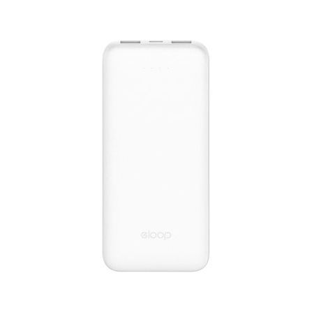 แบตสำรอง ORSEN BY ELOOP  E33 สีขาว 10000MAH ชาร์จเร็ว 2.4A 12W_0