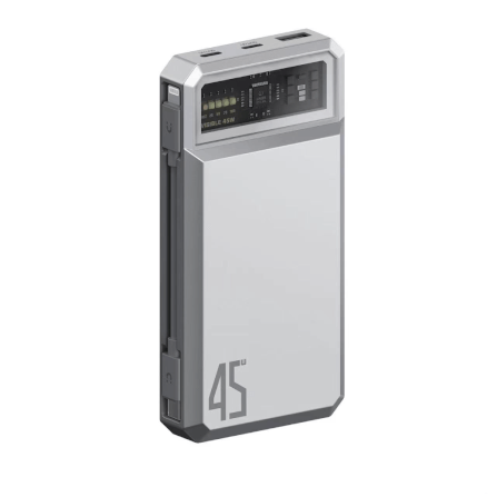 แบตสำรอง ORSEN BY ELOOP E59L สีเงิน 20000MAH 45W รองรับ QC3.0 PD PPS UFCS