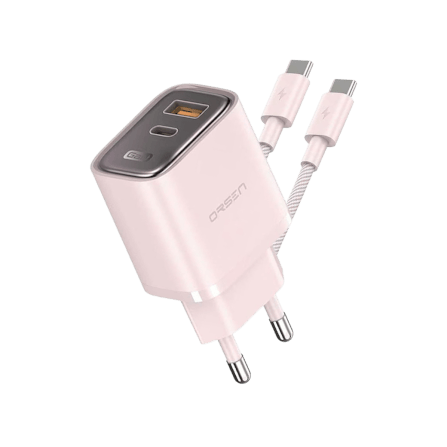 หัวชาร์จ ELOOP C31TC สีชมพู หัวชาร์จเร็ว และ สายชาร์จเร็ว PD 45W สำหรับ สมาร์ทโฟน ทุกรุ่น ANDROID PHONE_0