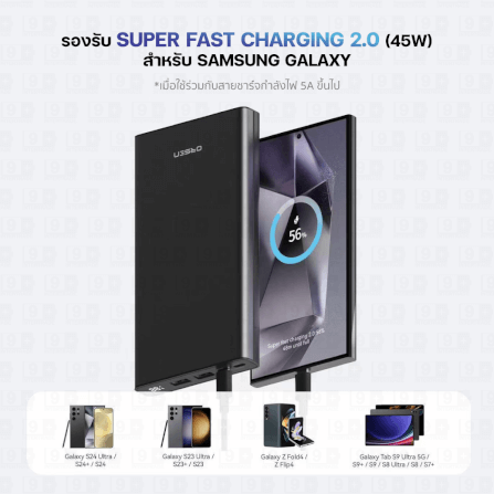 แบตสำรอง ORSEN BY ELOOP E29ULTRA สีดำ 30000MAH PD 45W | QC 3.0_3