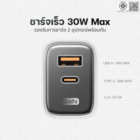 หัวชาร์จ ELOOP C31TC สีชมพู หัวชาร์จเร็ว และ สายชาร์จเร็ว PD 45W สำหรับ สมาร์ทโฟน ทุกรุ่น ANDROID PHONE_4