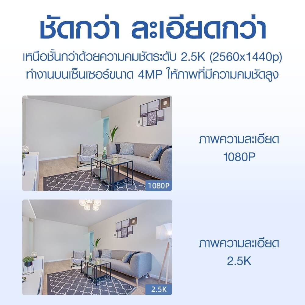 กล้องวงจรปิดภายใน IMILAB C21 คมชัด 4MP 2.5K (สีขาว)_3