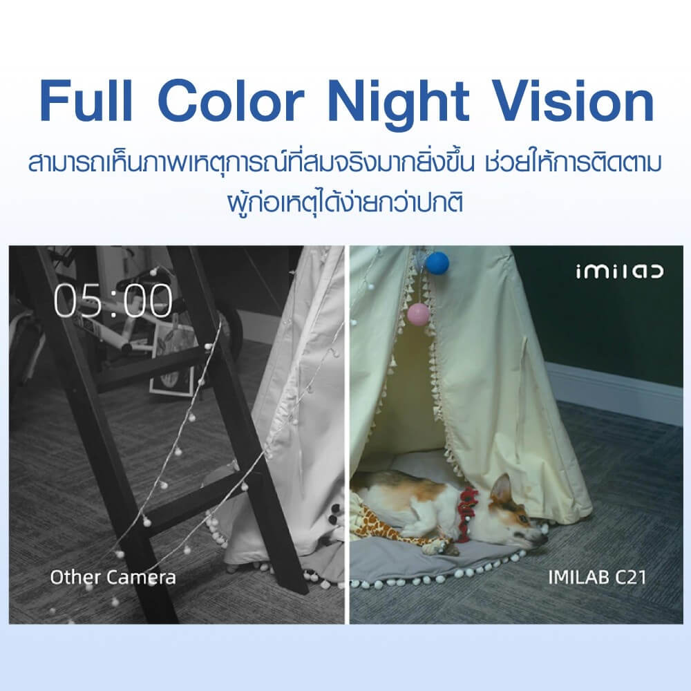 กล้องวงจรปิดภายใน IMILAB C21 คมชัด 4MP 2.5K (สีขาว)_4