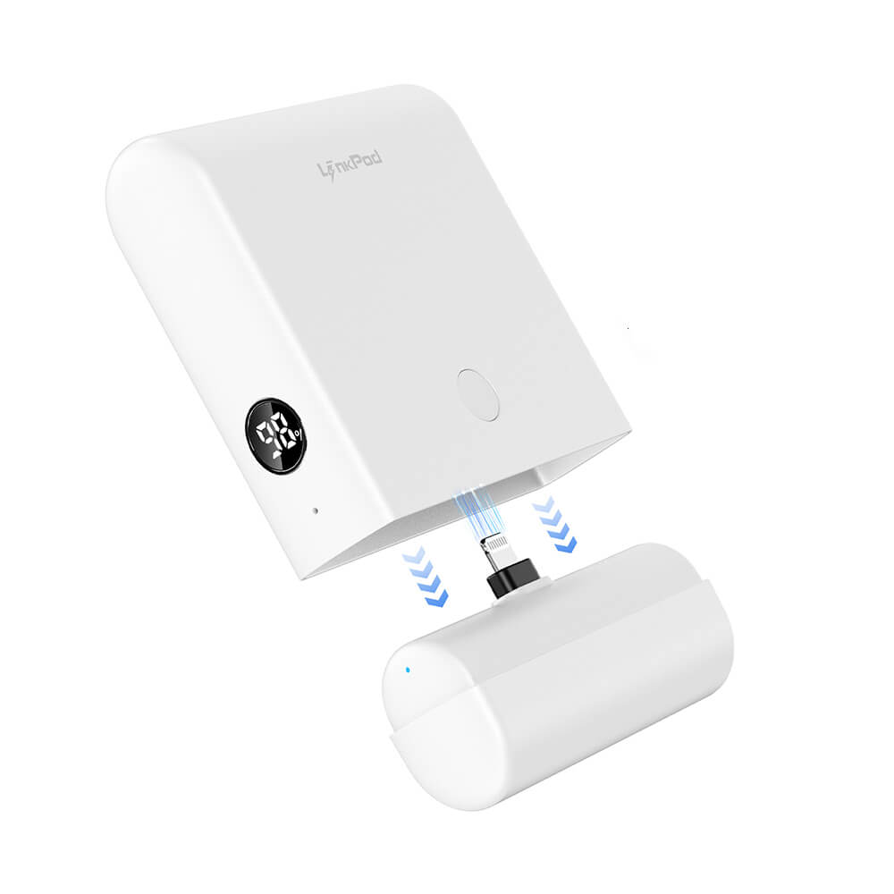 แบตเตอรี่สำรอง IWALK LINKPOD PLUS 13500MAH ชาร์จเร็ว 20W FASTCHARGE : WHITE : LIGHTNING_0