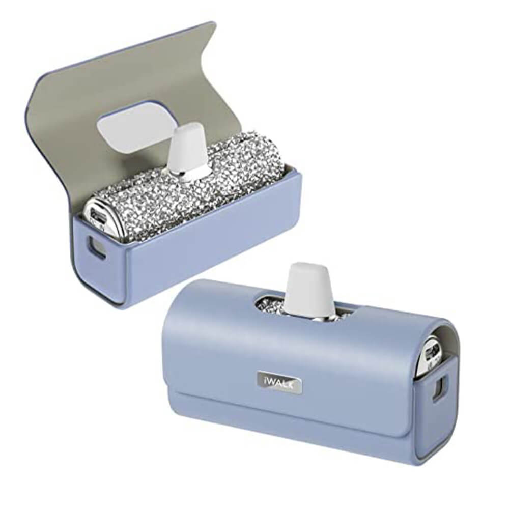 เคสซองหนัง IWALK LINKPOD BAG สีม่วง สำหรับใส่แบตสำรองแบบพกพา