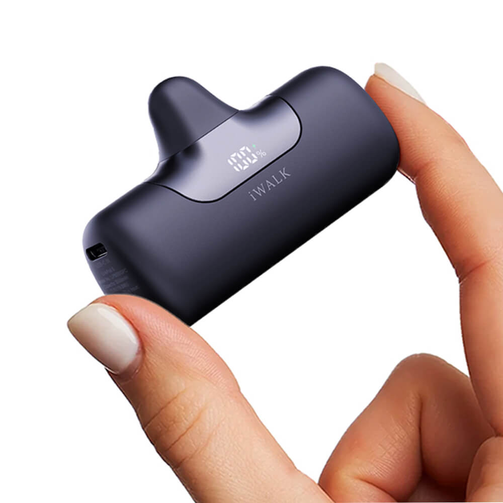 แบตเตอร์รี่สำรอง IWALK LINKPOD5 5500 MAH หัวชาร์จไร้สายหัวTypeC สี Black  ชาร์จเร็วสูงสุด 22.5W _2