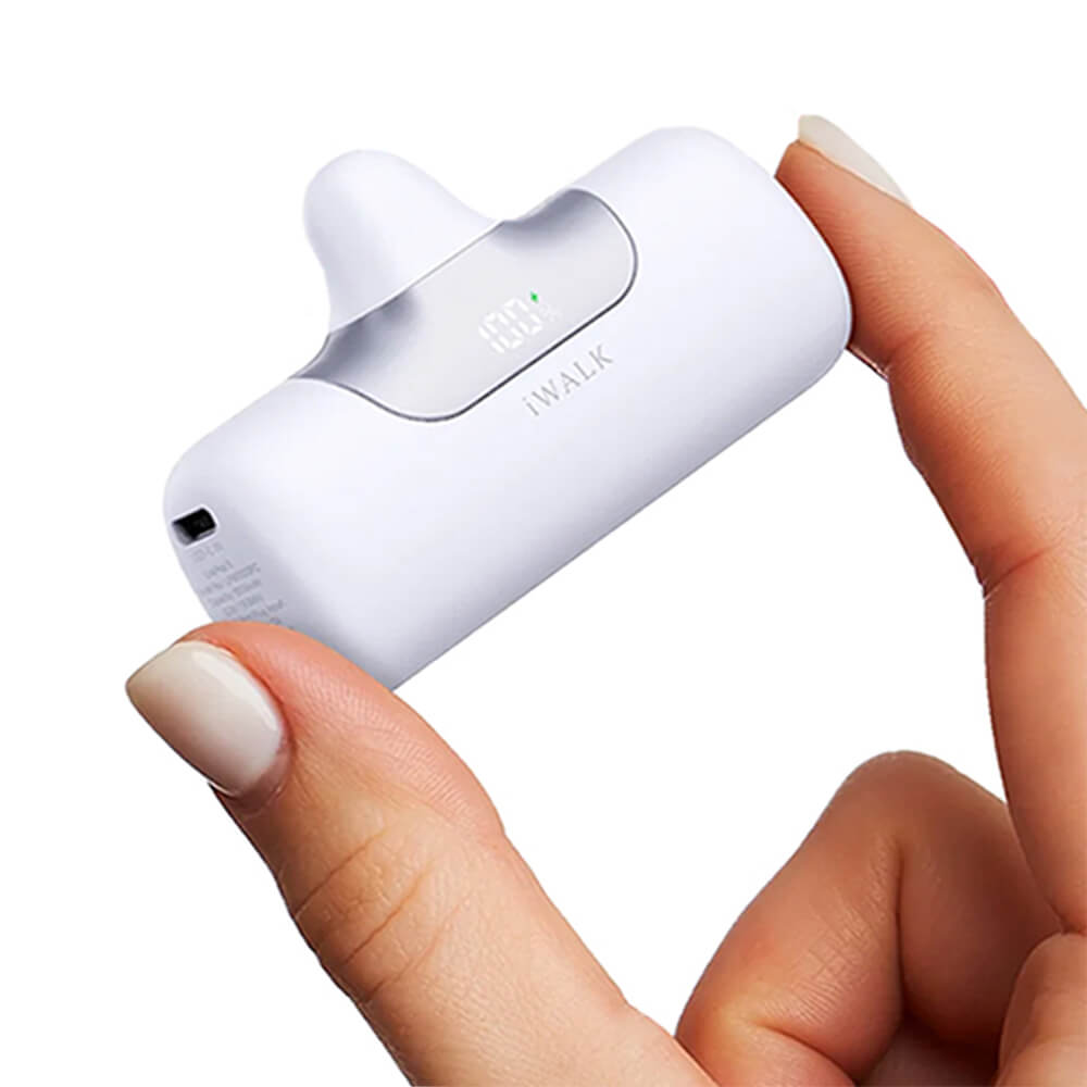 แบตเตอร์รี่สำรอง IWALK LINKPOD5 5500 MAH หัวชาร์จไร้สายหัวTypeC สี White ชาร์จเร็วสูงสุด 22.5W _2