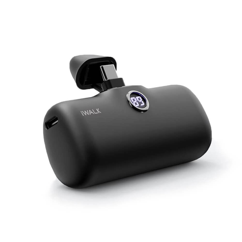 แบตเตอร์รี่สำรอง IWALK LINKPOD PRO 4800 MAH หัวชาร์จไร้สาย หัว TYPEC สี BLACK