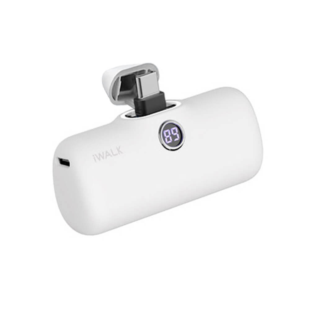 แบตเตอร์รี่สำรอง IWALK LINKPOD PRO 4800 MAH หัวชาร์จไร้สายหัว หัวชาร์จ TYPE C สี WHITE