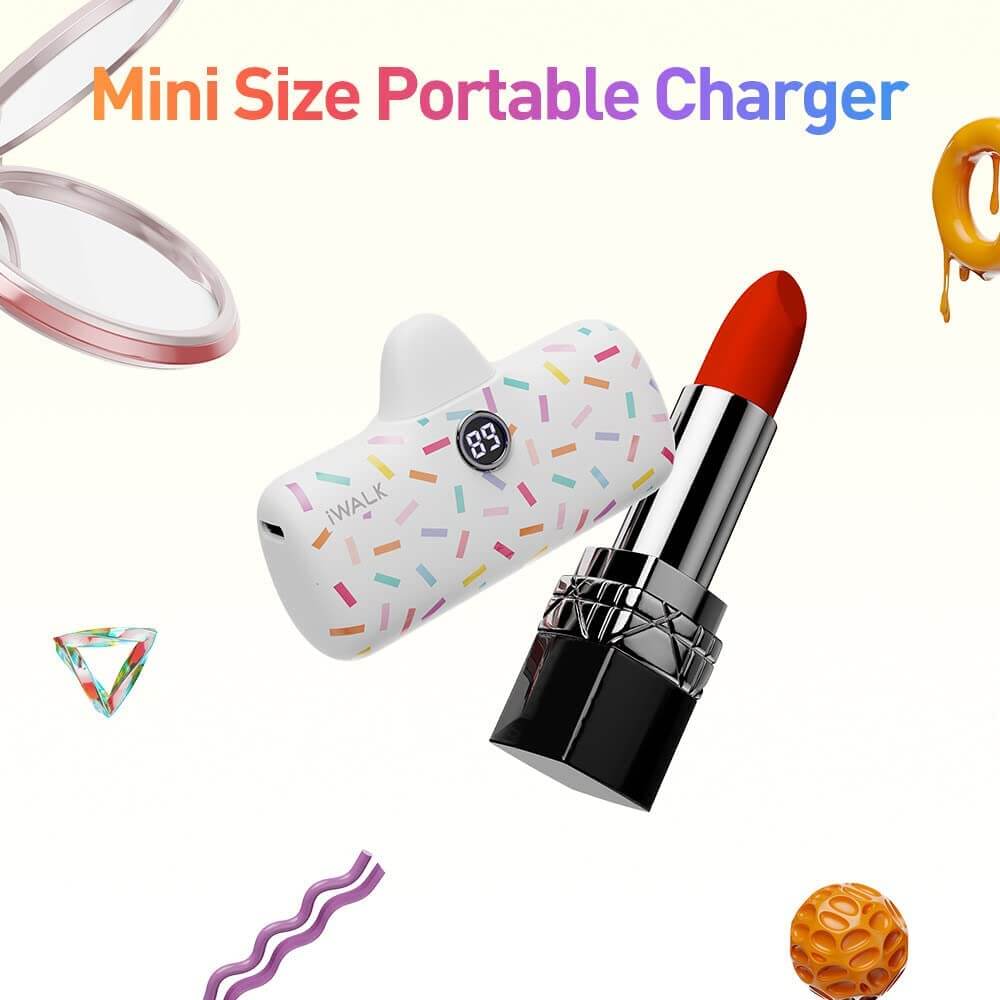 แบตเตอร์รี่สำรอง IWALK LINKPOD PRO 4800 MAH หัวชาร์จไร้สายหัว หัวชาร์จ LIGHTNING สี WHITE CANDY