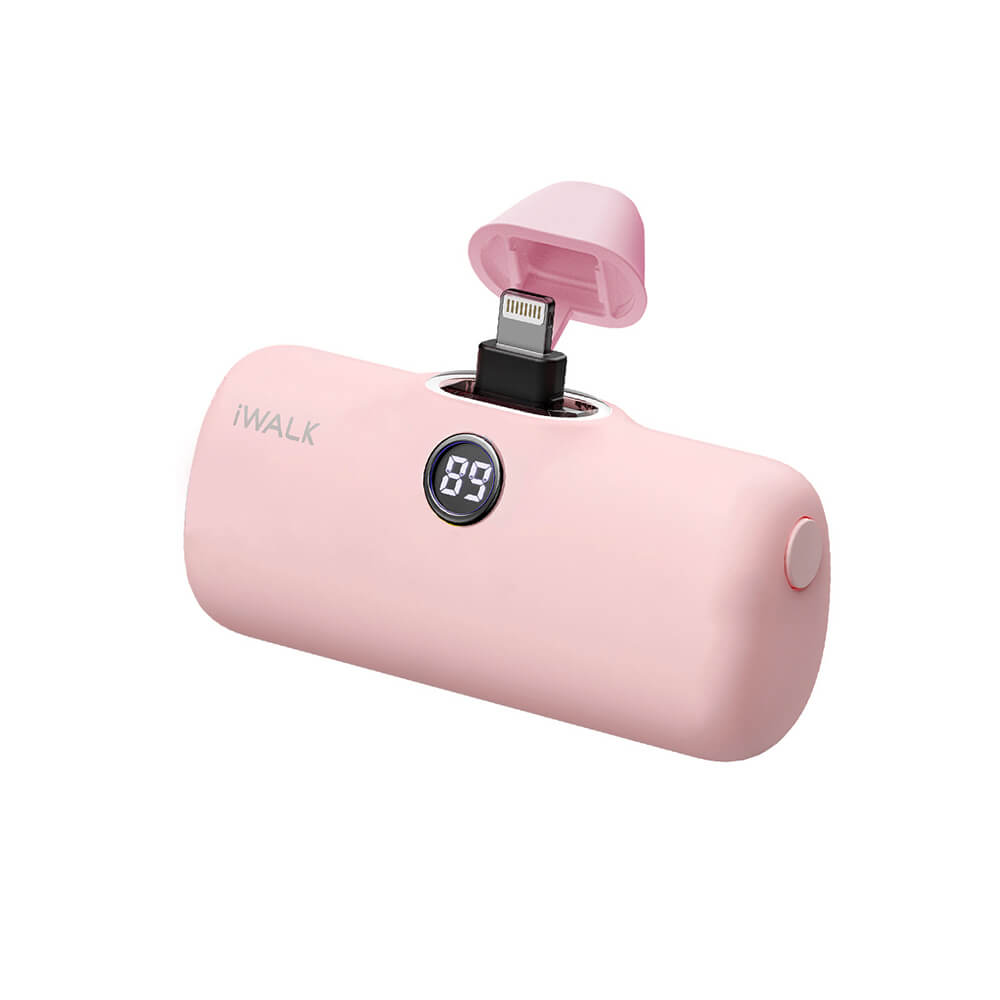 แบตเตอร์รี่สำรอง IWALK LINKPOD PRO 4800 MAH หัวชาร์จไร้สายหัว หัวชาร์จ LIGHTNING สี PINK