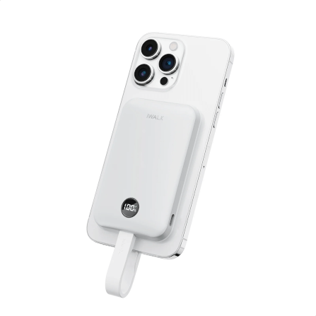 แบตเตอร์รี่สำรอง IWALK POWER HYBRID 10000MAH สี WHITE ชาร์จระบบ MAGSAFE มาพร้อมสายชาร์จในตัว รองรับการชาร์จเร็ว 30W FASTCHARGE_0