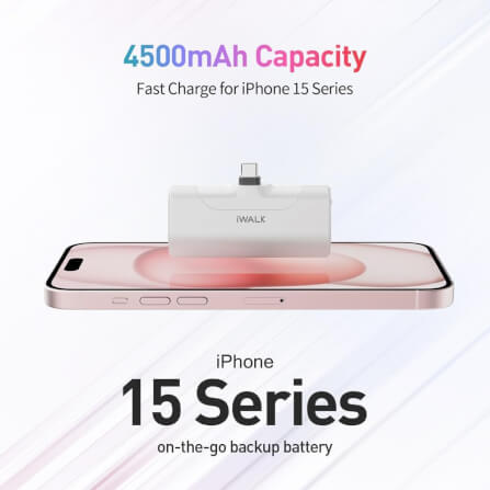 แบตเตอร์รี่สำรอง iWALK LinkPod4 ความจุ 4500mAh หัวชาร์จTypeC สี Black รองรับการชาร์จเร็ว 20W_2