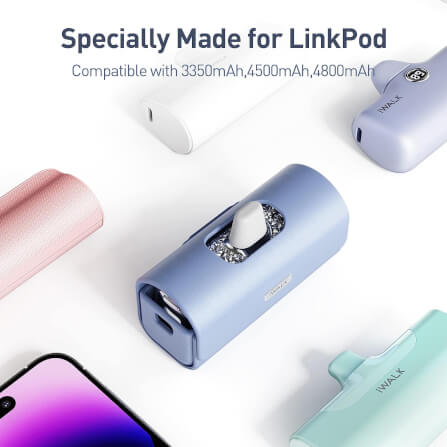เคสซองหนัง IWALK LINKPOD BAG สีม่วง สำหรับใส่แบตสำรองแบบพกพา_3