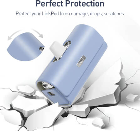 เคสซองหนัง IWALK LINKPOD BAG สีม่วง สำหรับใส่แบตสำรองแบบพกพา_5
