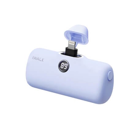 แบตเตอร์รี่สำรอง IWALK LINKPOD PRO 4800 MAH หัวชาร์จไร้สายหัว หัวชาร์จ LIGHTNING สี PURPLE_11