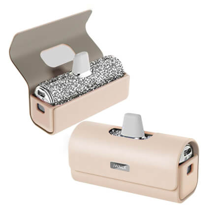 เคสซองหนัง IWALK LINKPOD BAG สีชมพู สำหรับใส่แบตสำรองแบบพกพา_12