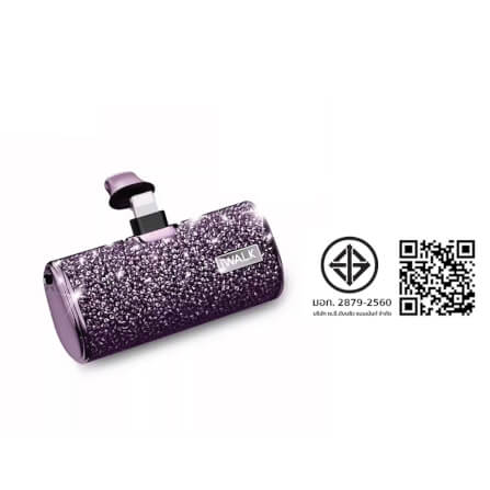 แบตเตอร์รี่สำรอง IWALK SECRET4500 MAH หัวชาร์จไร้สายหัว หัวชาร์จ LIGHTNING สี PURPLE DIAMOND_7