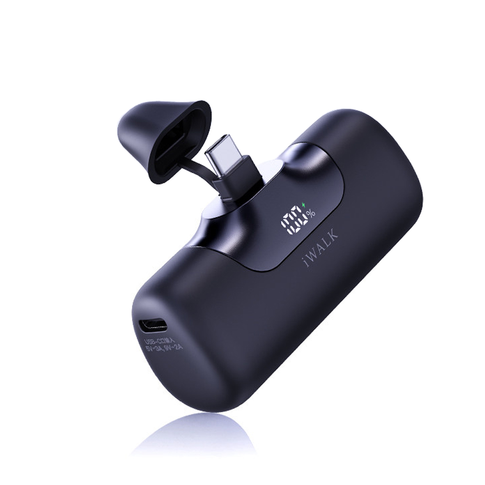 แบตเตอร์รี่สำรอง IWALK LINKPOD5 5500 MAH หัวชาร์จไร้สายหัวTypeC สี Black  ชาร์จเร็วสูงสุด 22.5W _10