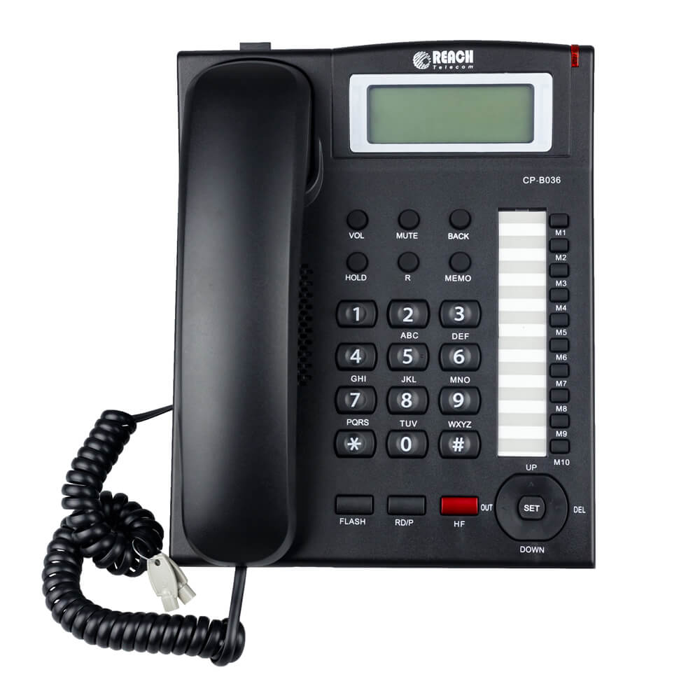 โทรศัพท์บ้านโชว์เบอร์โทรเข้า ยี่ห้อ REACH รุ่น CP-B036 สีดำ_3