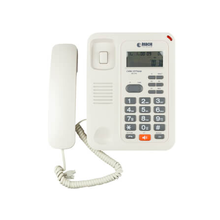 โทรศัพท์บ้านโชว์เบอร์โทรเข้า ยี่ห้อ REACH รุ่น CID 615 LIGHT GREY_2