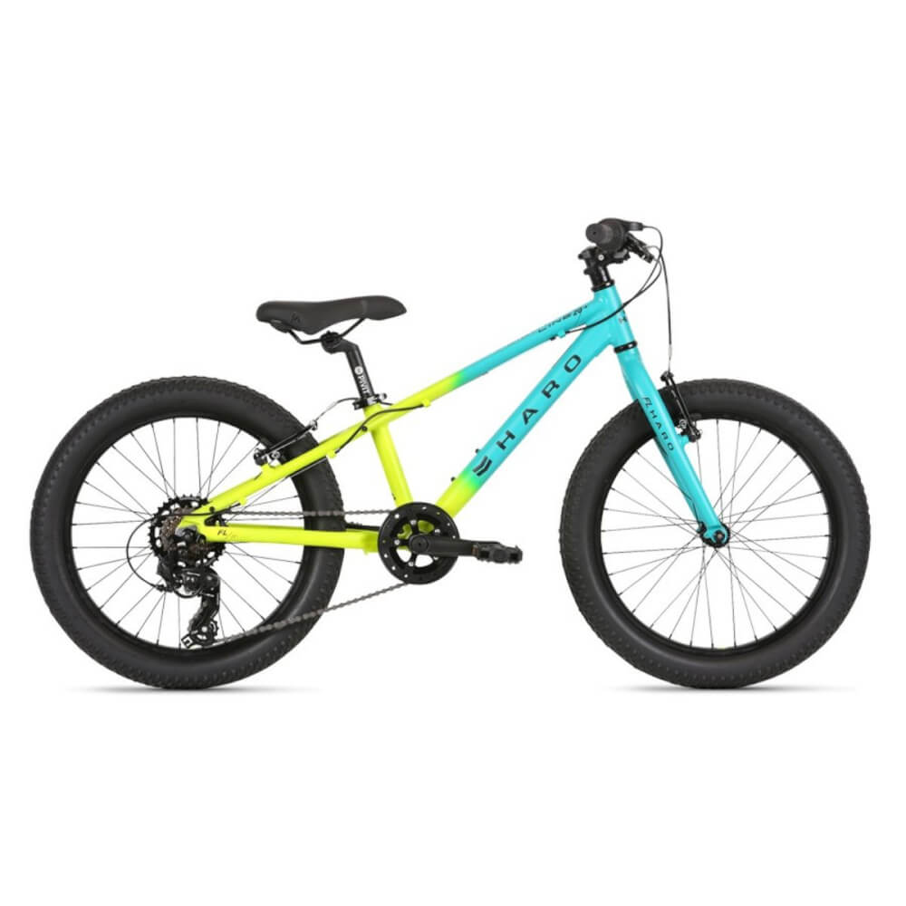 รถจักรยาน HARO รุ่น FLIGHTLINE 20" PLUS - TEAL NEON YELLOW FADE (ไม่ประกอบ)
