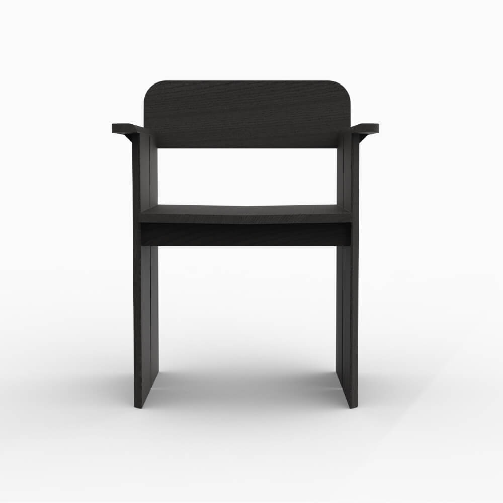 เก้าอี้ทานข้าว ARTIWOOD รุ่น EDGE ไม้สักแท้สีธรรมชาติสไตล์โมเดิร์น