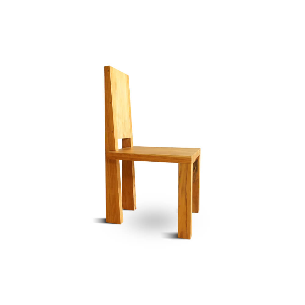 เก้าอี้ทานข้าว ARTIWOOD รุ่น CL02 เก้าอี้ไม้สักดีไซน์โมเดิร์น_3