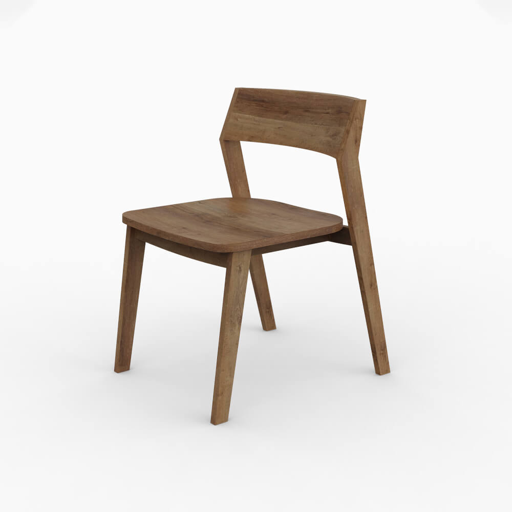 เก้าอี้ทานข้าว ARTIWOOD รุ่น CM06 ไม้สักแท้สีธรรมชาติ