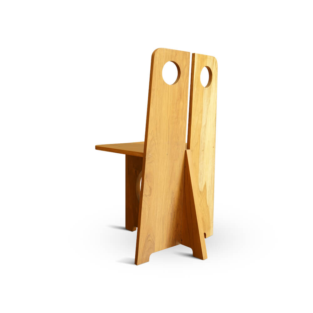 เก้าอี้ทานข้าว ARTIWOOD รุ่น CL04 ไม้สักแท้สไตล์โมเดิร์น_5