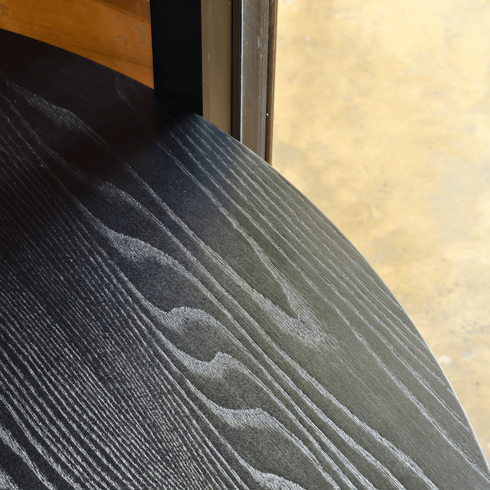 โต๊ะอาหาร 6 ที่นั่ง ARTIWOOD โต๊ะกลม ไม้สักสีดำ สไตล์มินิมอลโมเดิร์น_7