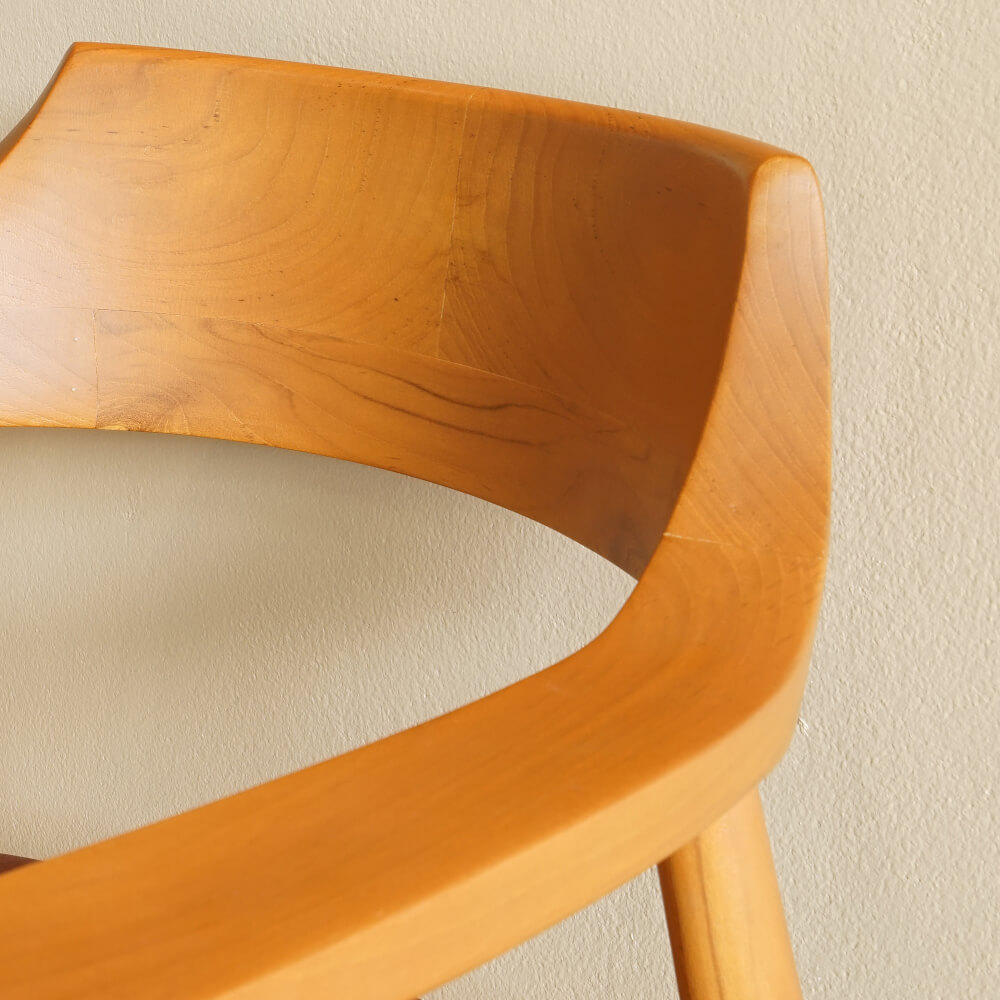 เก้าอี้ทานข้าว ARTIWOOD รุ่น CM01 ไม้สักแท้เบาะหนังพรีเมียม_7