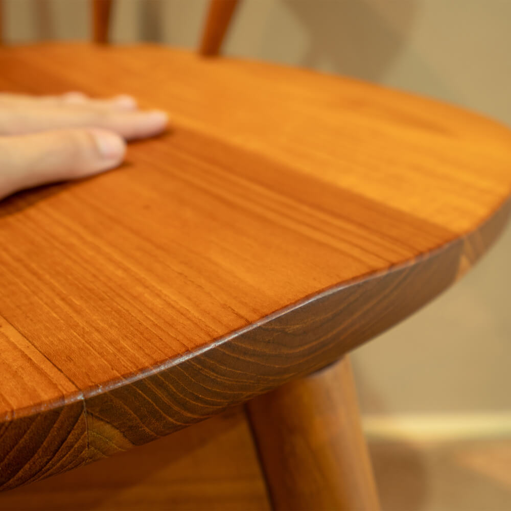 เก้าอี้ทานข้าวหมุนได้ ARTIWOOD รุ่น CM04 สีไม้สักธรรมชาติ