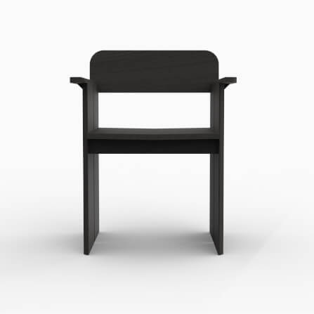 เก้าอี้ทานข้าว ARTIWOOD รุ่น EDGE ไม้สักแท้สีธรรมชาติสไตล์โมเดิร์น_1