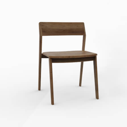 เก้าอี้ทานข้าว ARTIWOOD รุ่น CM06 ไม้สักแท้สีธรรมชาติ_1