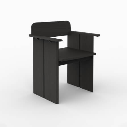 เก้าอี้ทานข้าว ARTIWOOD รุ่น EDGE ไม้สักแท้สีธรรมชาติสไตล์โมเดิร์น_2