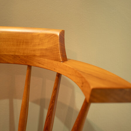 เก้าอี้ทานข้าวหมุนได้ ARTIWOOD รุ่น CM04 สีไม้สักธรรมชาติ_6