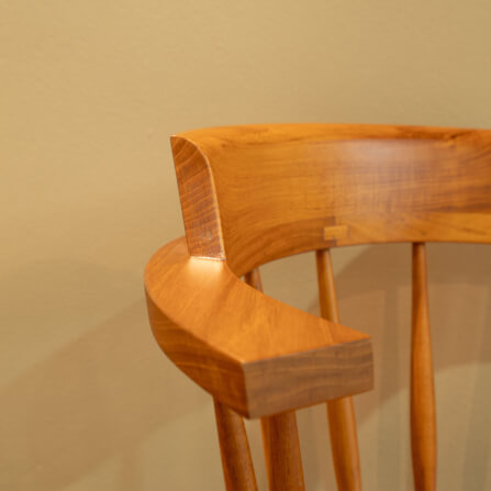 เก้าอี้ทานข้าวหมุนได้ ARTIWOOD รุ่น CM04 สีไม้สักธรรมชาติ_7