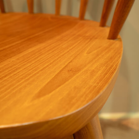 เก้าอี้ทานข้าวหมุนได้ ARTIWOOD รุ่น CM04 สีไม้สักธรรมชาติ_9