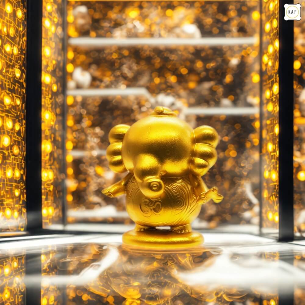 อาร์ตทอยพระพิฆเนศ KAF รุ่น ABUNDANT สูง 5 ซม. สีทอง