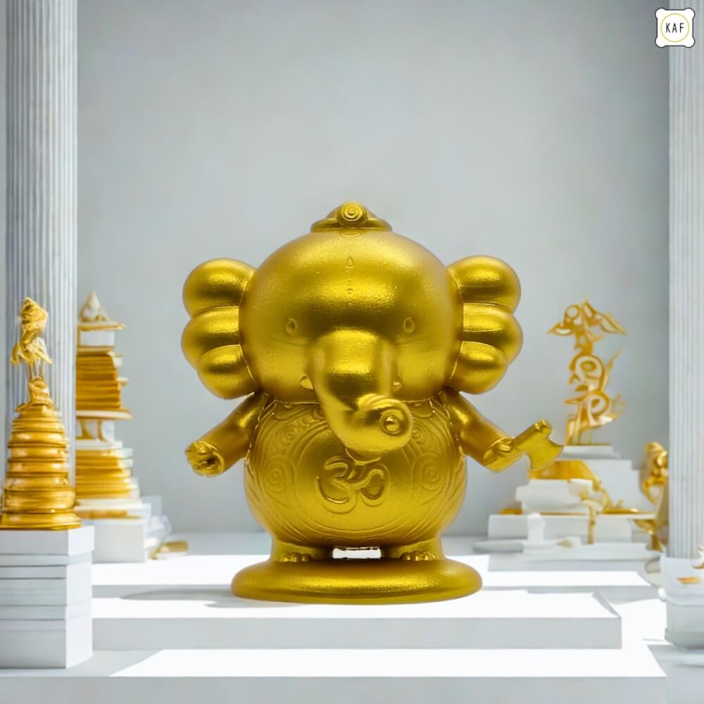 อาร์ตทอยพระพิฆเนศ KAF รุ่น ABUNDANT สูง 5 ซม. สีทอง