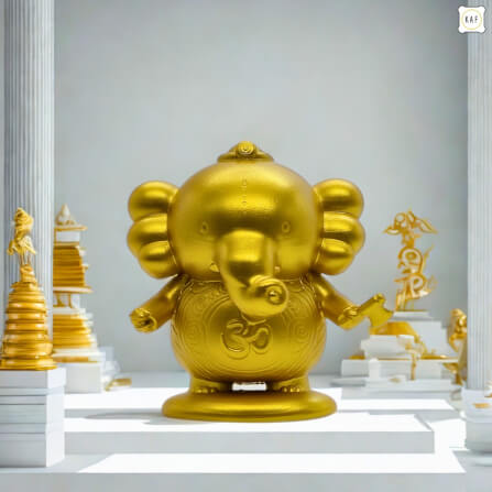 อาร์ตทอยพระพิฆเนศ KAF รุ่น ABUNDANT สูง 5 ซม. สีทอง_6