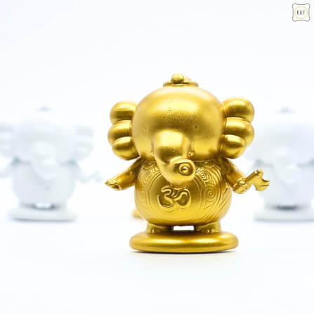 อาร์ตทอยพระพิฆเนศ KAF รุ่น ABUNDANT สูง 5 ซม. สีทอง_7