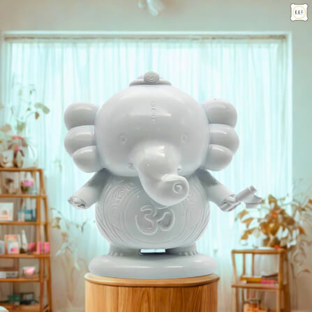 อาร์ตทอยพระพิฆเนศ KAF รุ่น ABUNDANT สูง 5 ซม. สีขาว_4